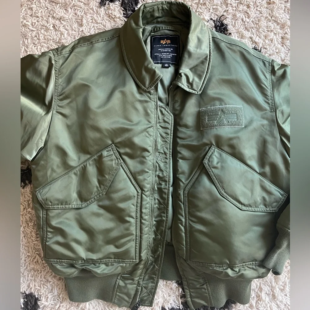 Alpha Industries CWU-45/P Flight Jacket – Sage Green - Picture 4 of 12